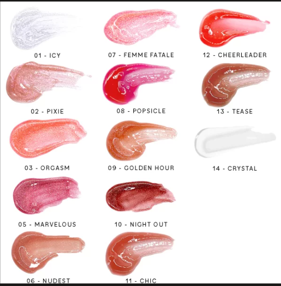 LIP GLOSSES 12 TONOS Thirsty Pout